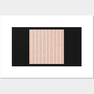 Zig Zag Lines Orange and Umber Posters and Art